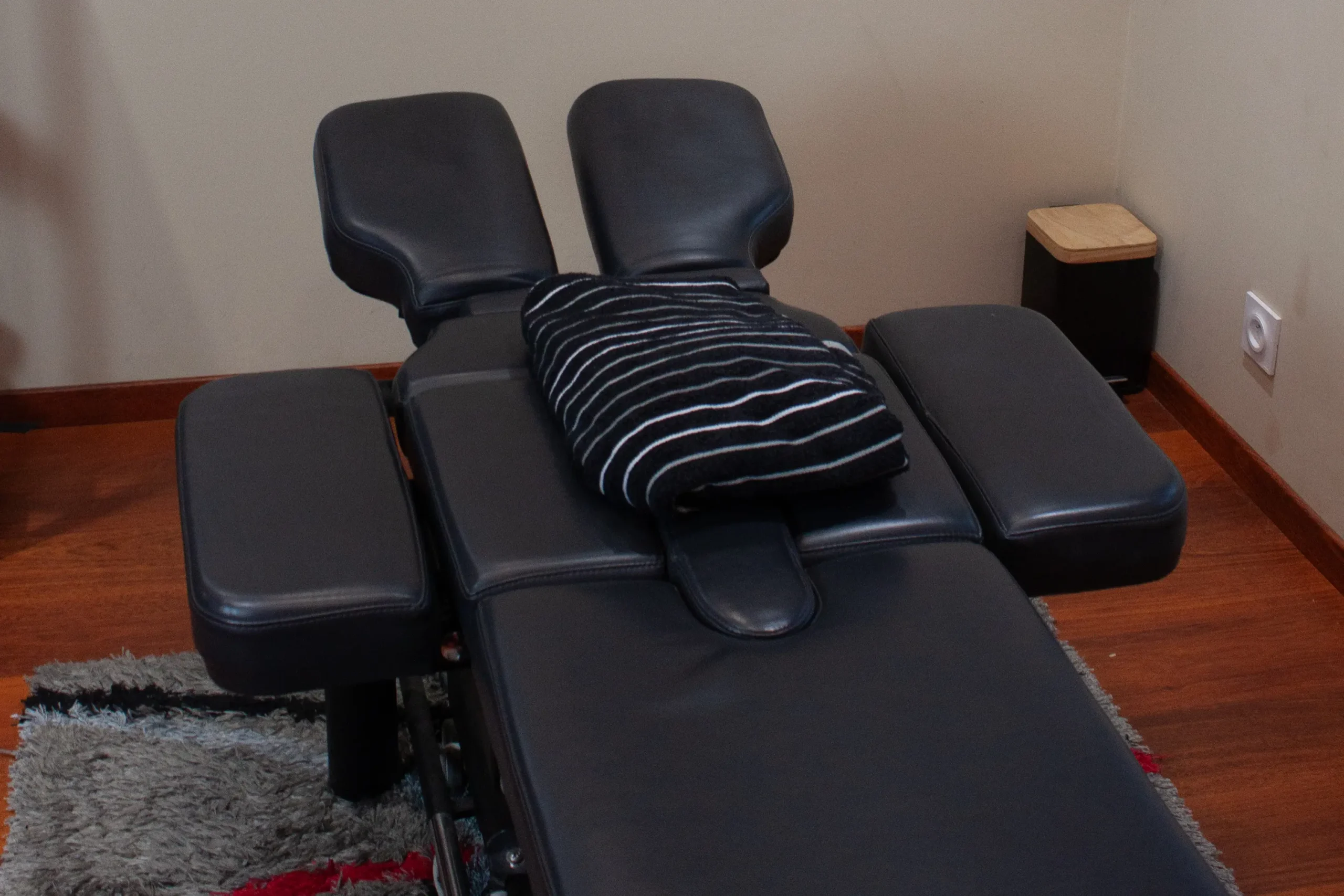 Photographie de la table de massage de Benoit Huard